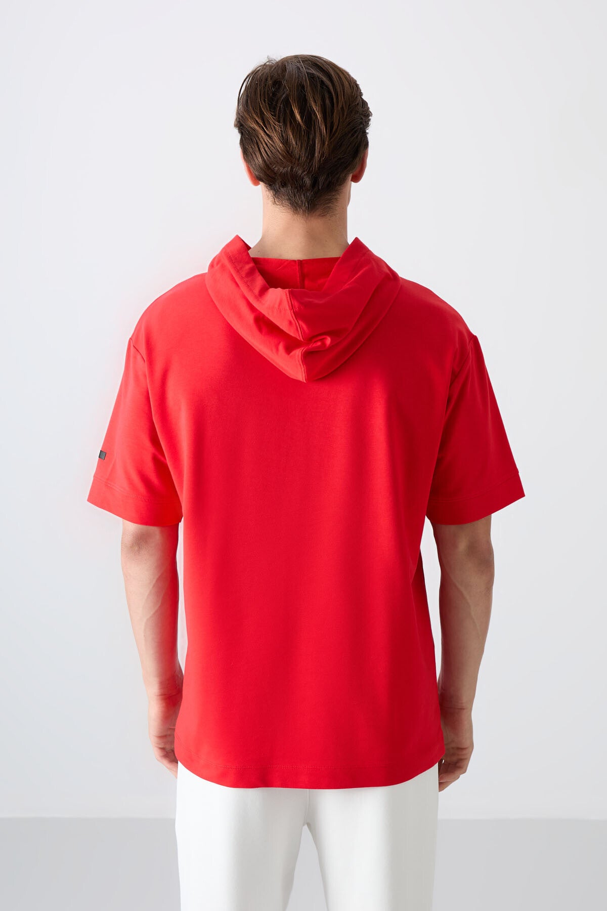 Fiesta Pamuklu Kalın Yumuşak Dokulu Oversize Fit Basic Erkek T-Shirt - 88352