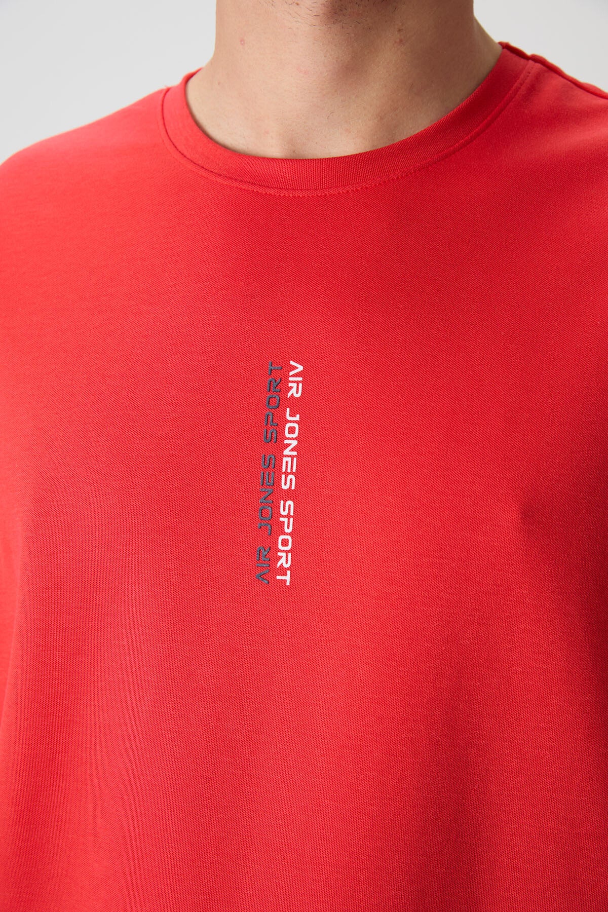 Fiesta Pamuklu Kalın Yüzeyi Dokulu Oversize Fit  Baskılı Erkek T-Shirt - 88368