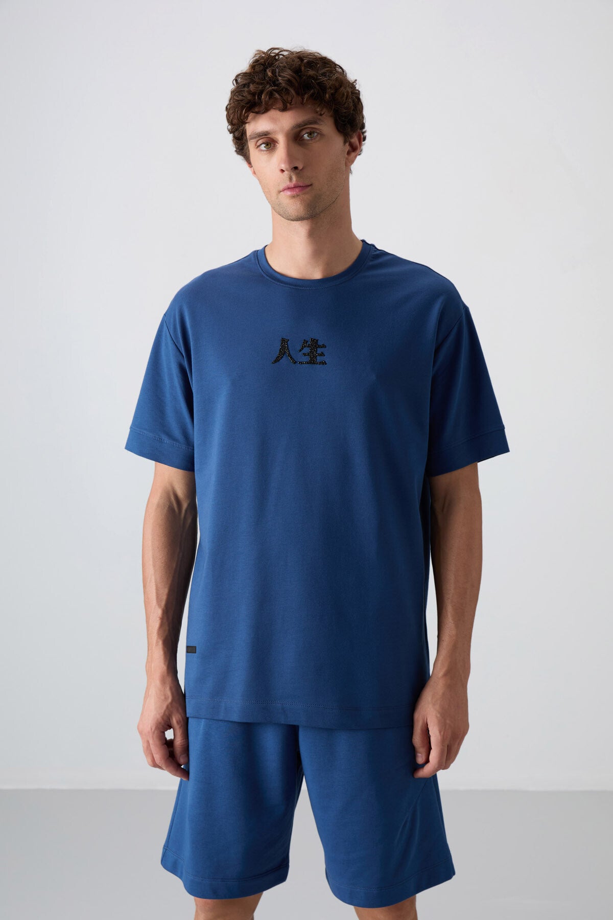 Parlament Pamuklu Kalın Yumuşak Dokulu Oversize Fit Baskılı Erkek T-Shirt - 88342