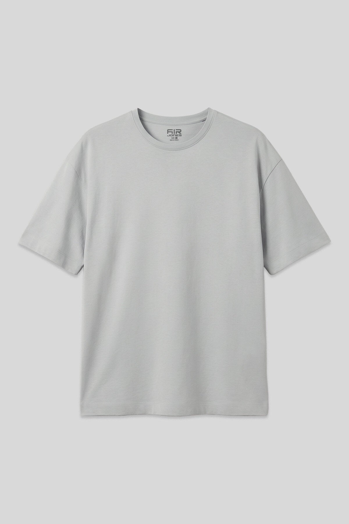 Taş %100 Pamuk Kalın Yumuşak Dokulu Oversize Fit Basic Erkek T-Shirt - 88353