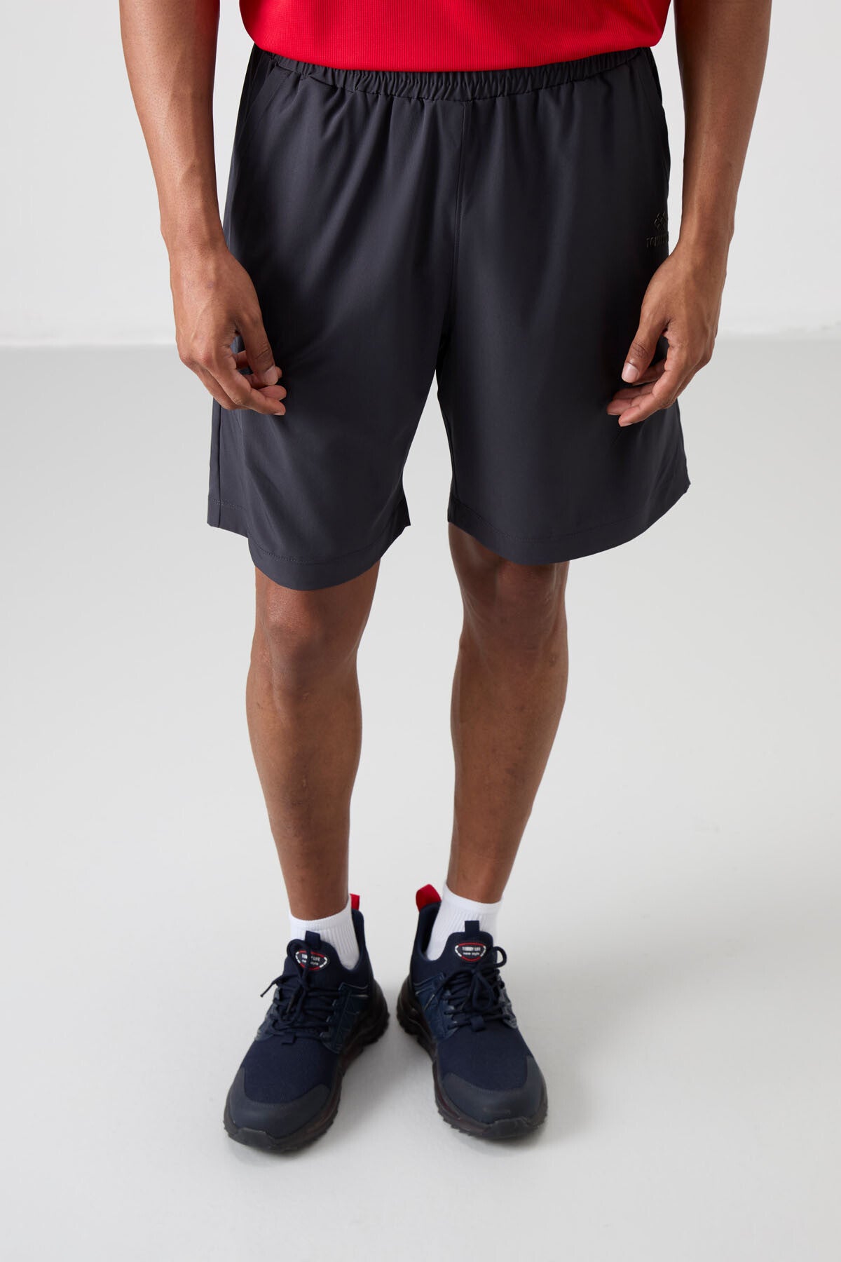 Antrasıt Kalın Yumuşak Comfort Fit Erkek Şort - 81268