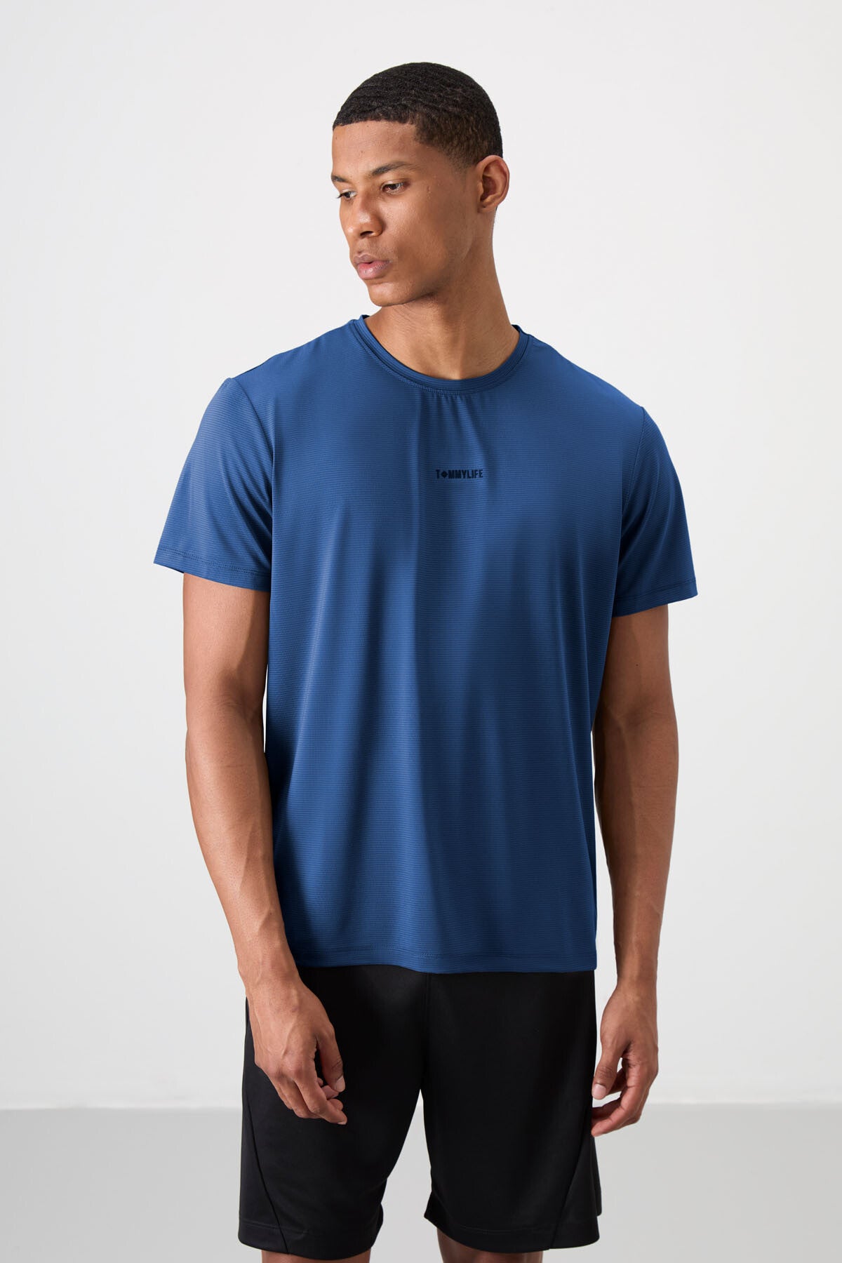 Parlament Nefes Alan Dokulu İnce Esnek Standart Fit Erkek Performans T-Shirt - 88384