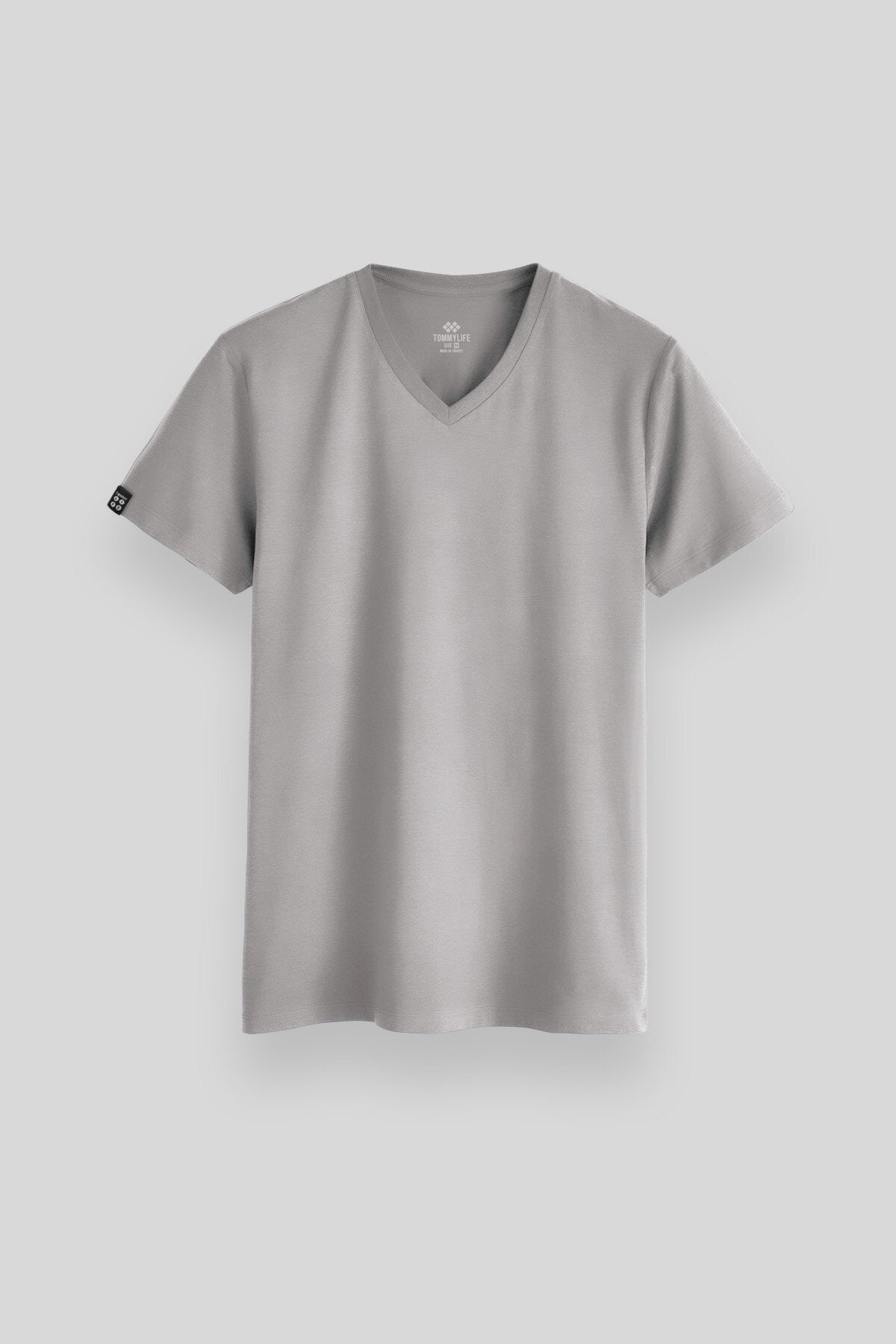Taş Basic Kısa Kol Standart Kalıp V Yaka Erkek T-Shirt - 87912