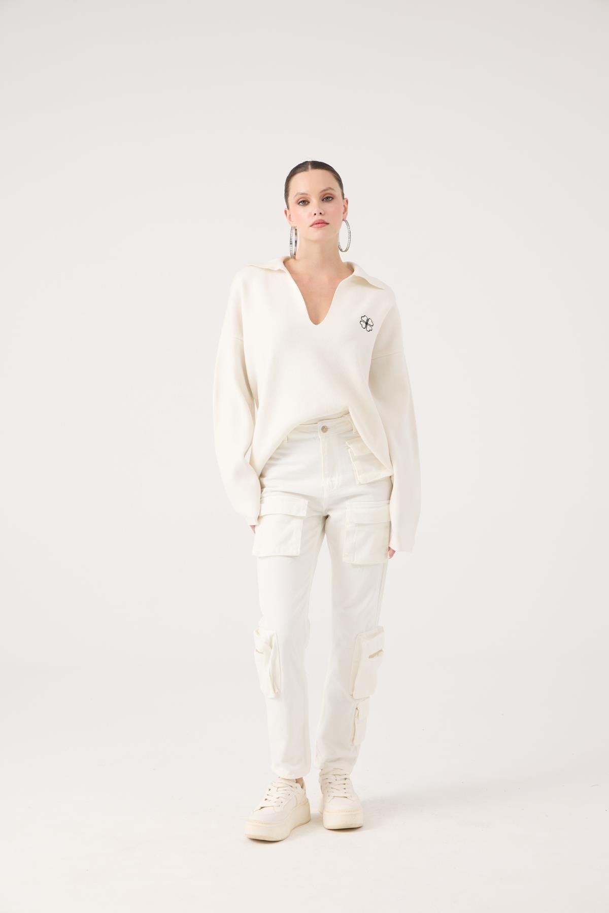 Serenity Jean Pantolon Beyaz Beyaz L / 30