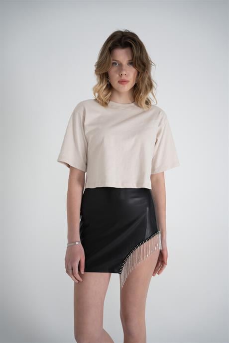 Viole T-Shirt Bej