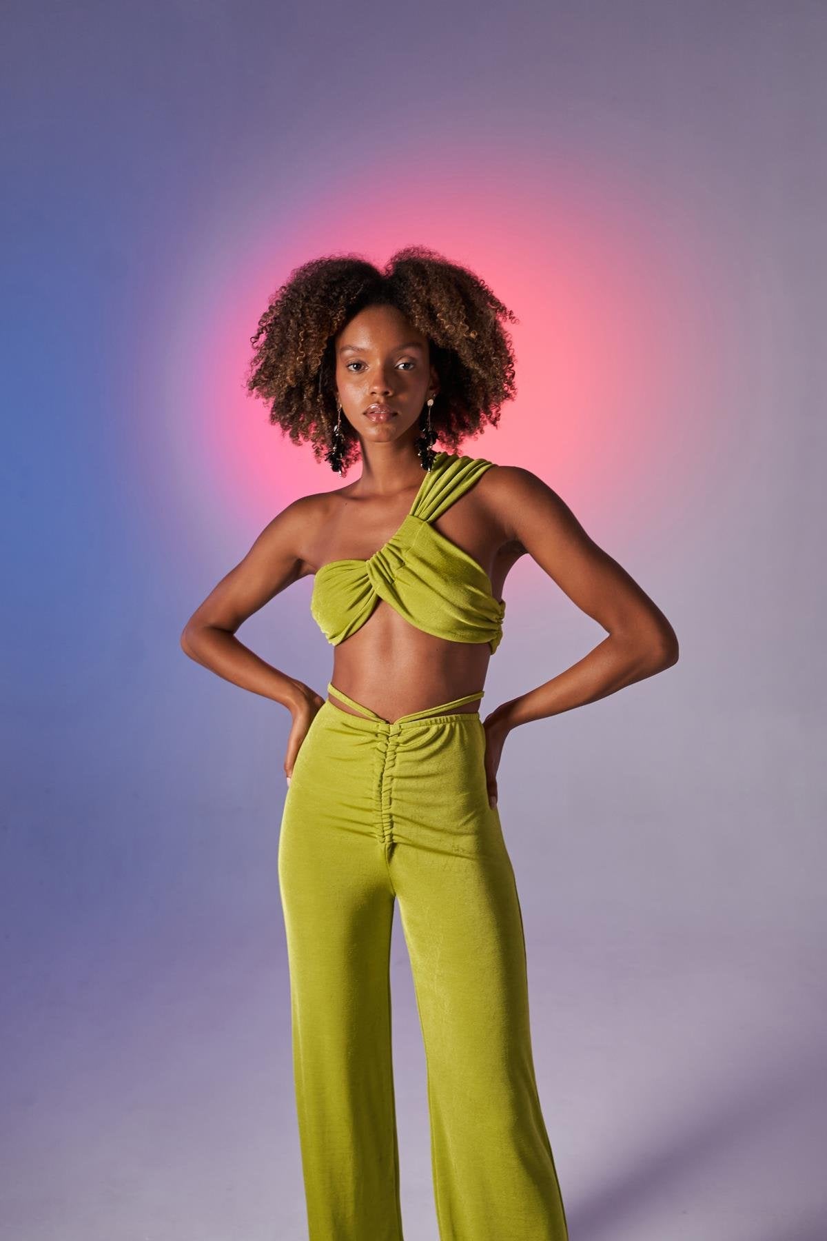 Beatrice Crop Yeşil