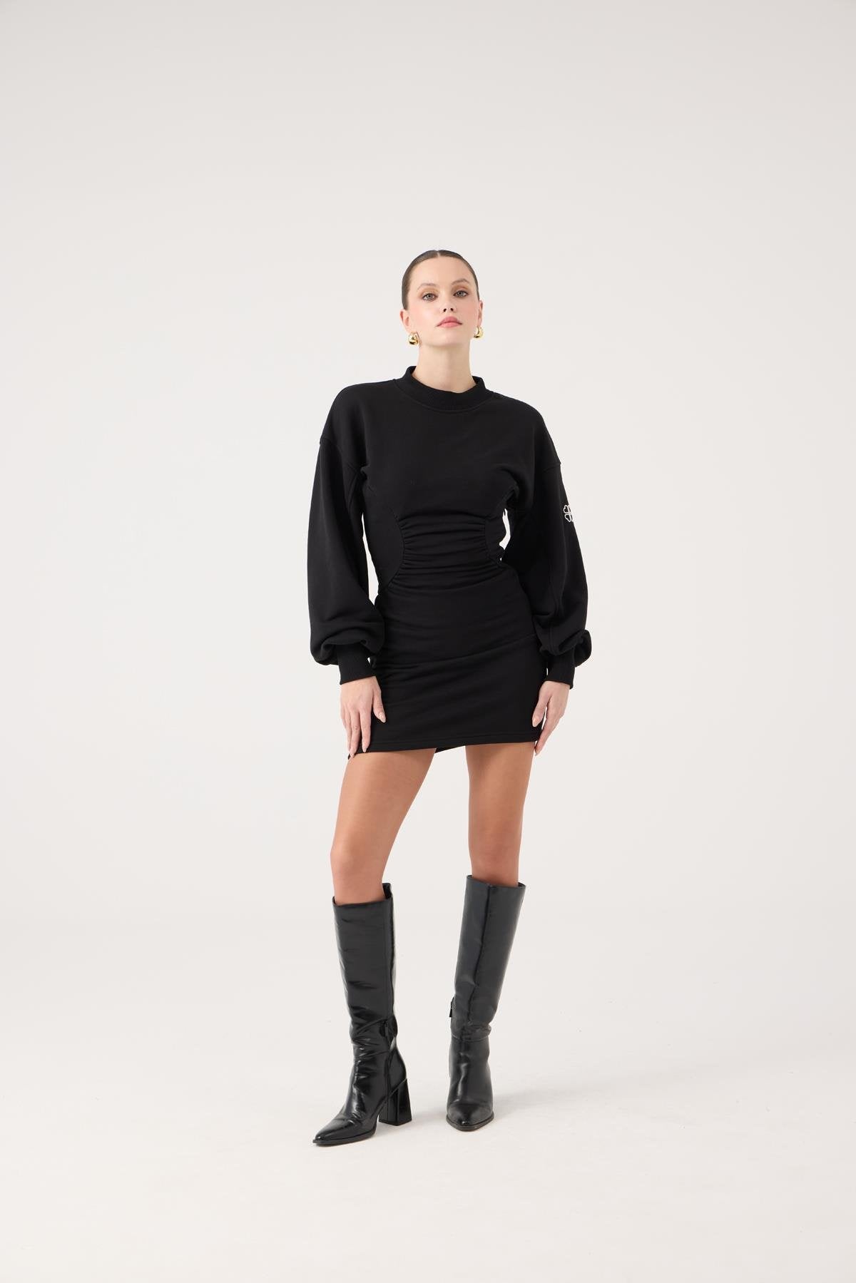 Nancy Elbise Siyah Siyah L