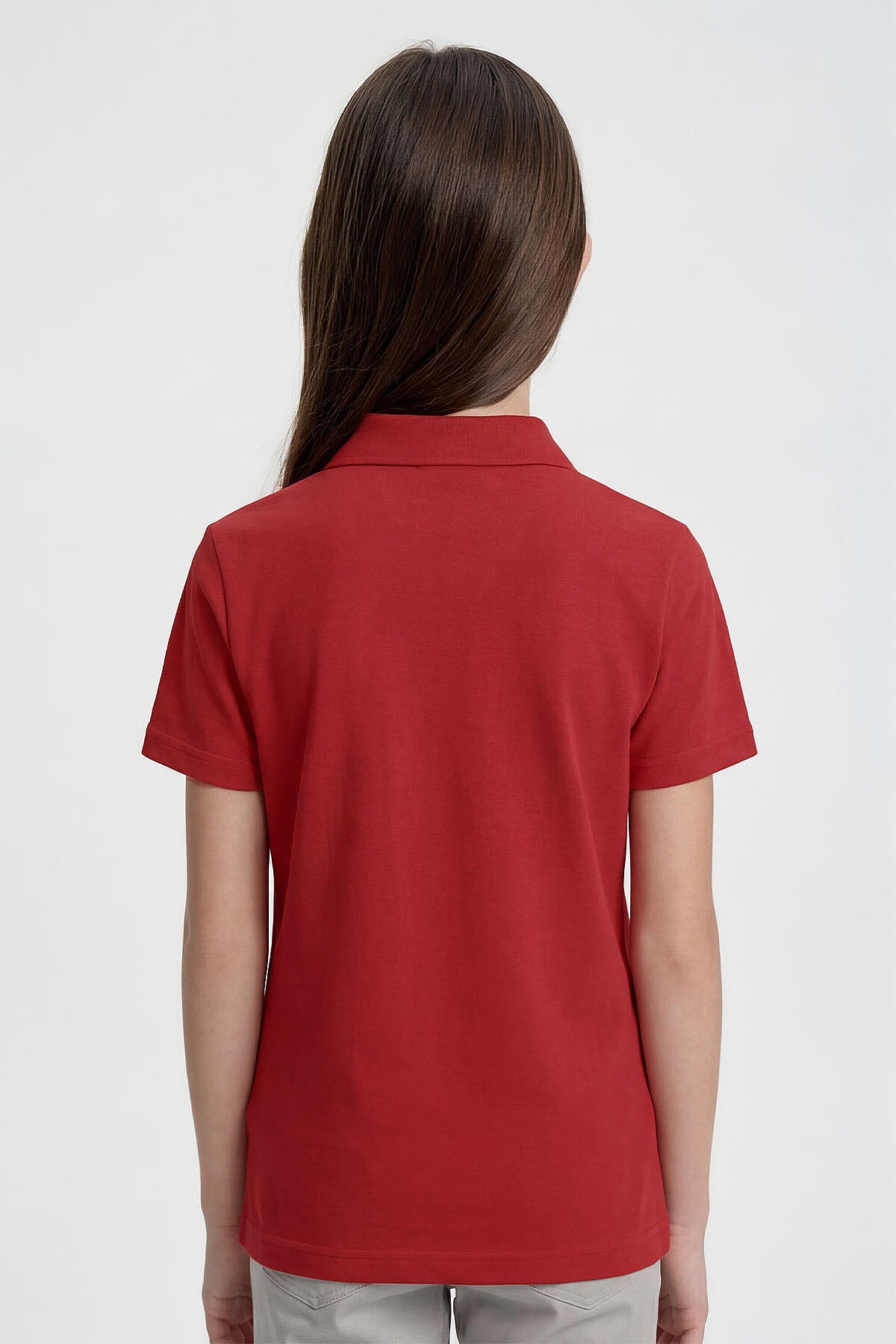 Fiesta Polo Yaka Standart Fit Basic Unisex Çocuk T-Shirt - 11330