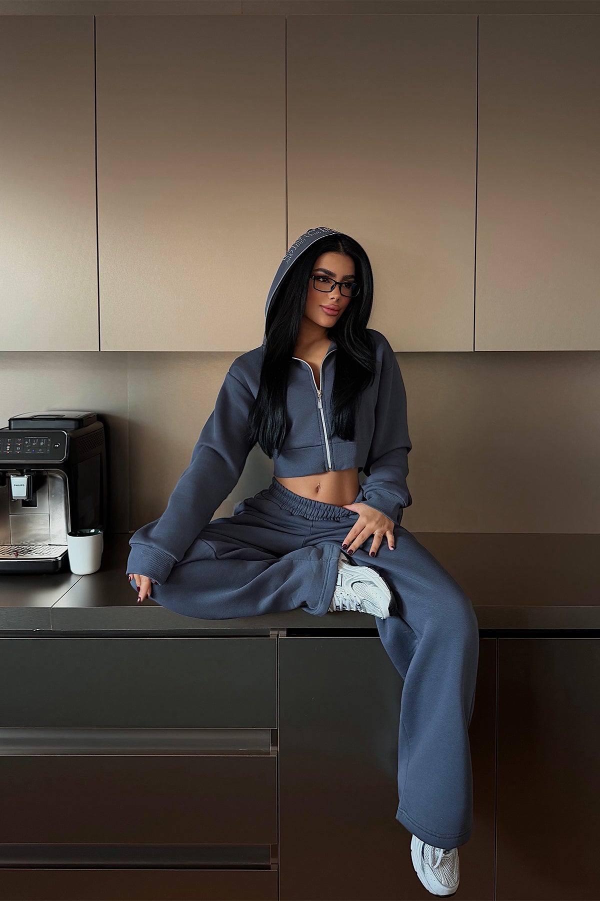 Füme Jayla eşofman takımı ATE-4157