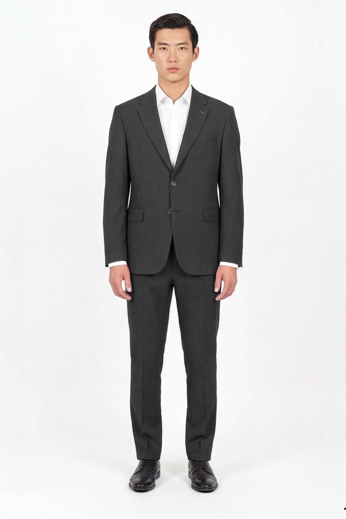 Giotelli Erkek Füme Dar Kesim Slim Fit Viskon Dokuma Normal Bel 6 Drop Takım Elbise