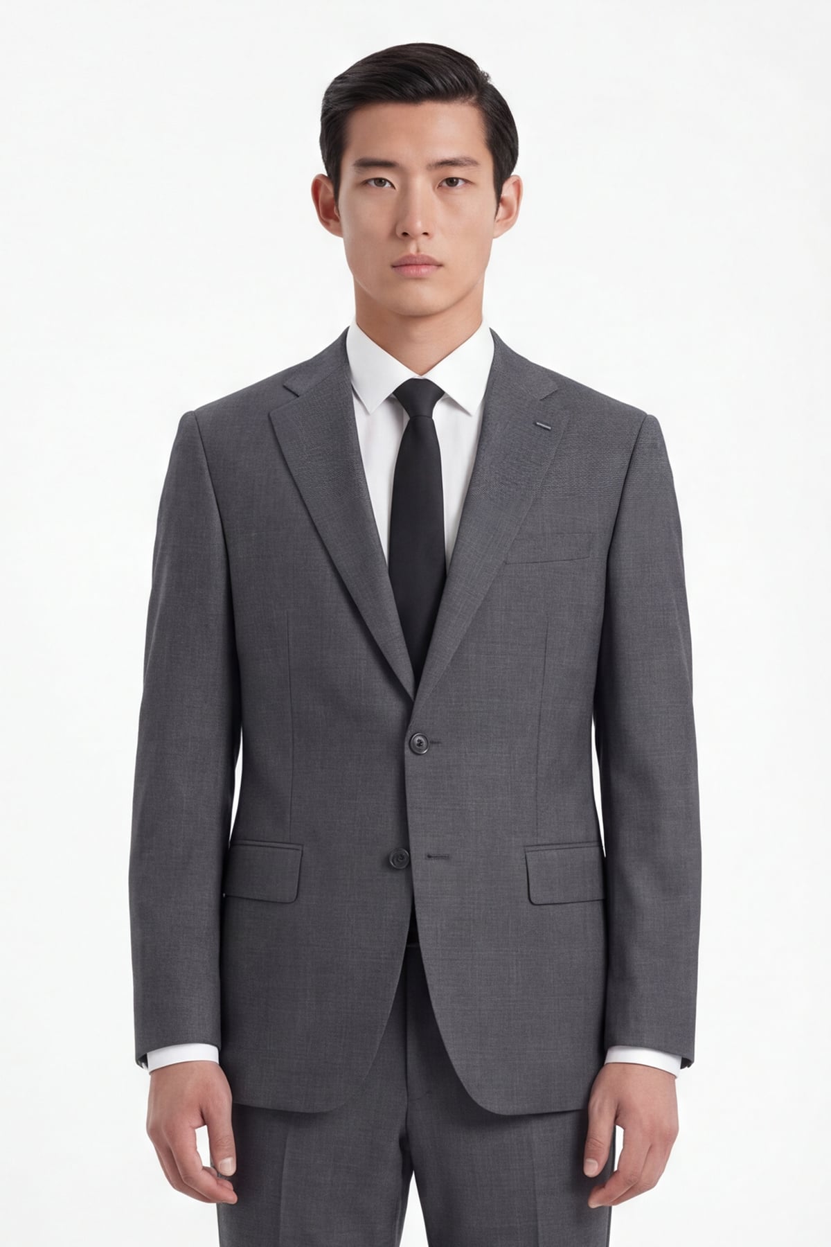 Giotelli Erkek Gri Dar Kesim Slim Fit Yünlü Dokuma Normal Bel 4 Drop Takım Elbise