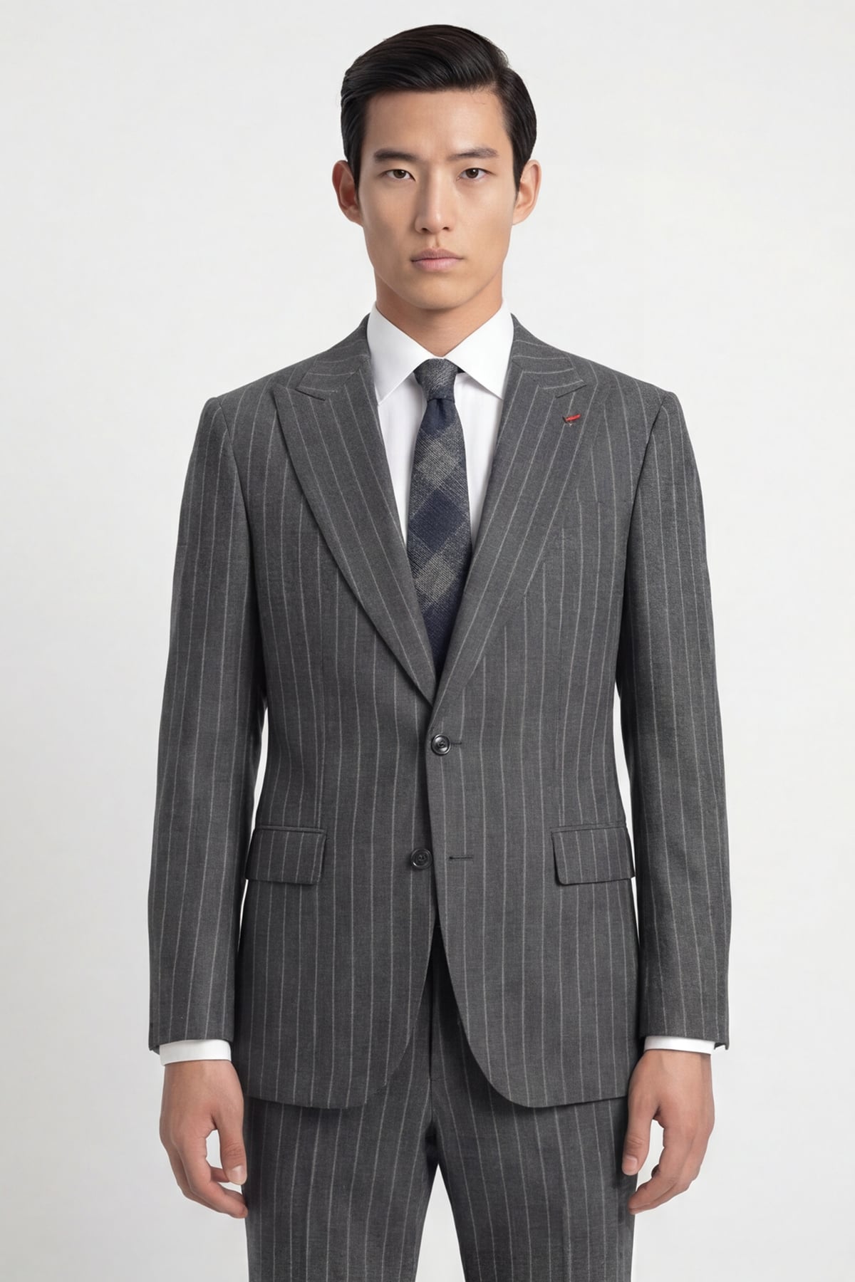 Giotelli Erkek Koyu Gri Dar Kesim Slim Fit Viskon Dokuma Normal Bel 6 Drop Klasik Takım Elbise