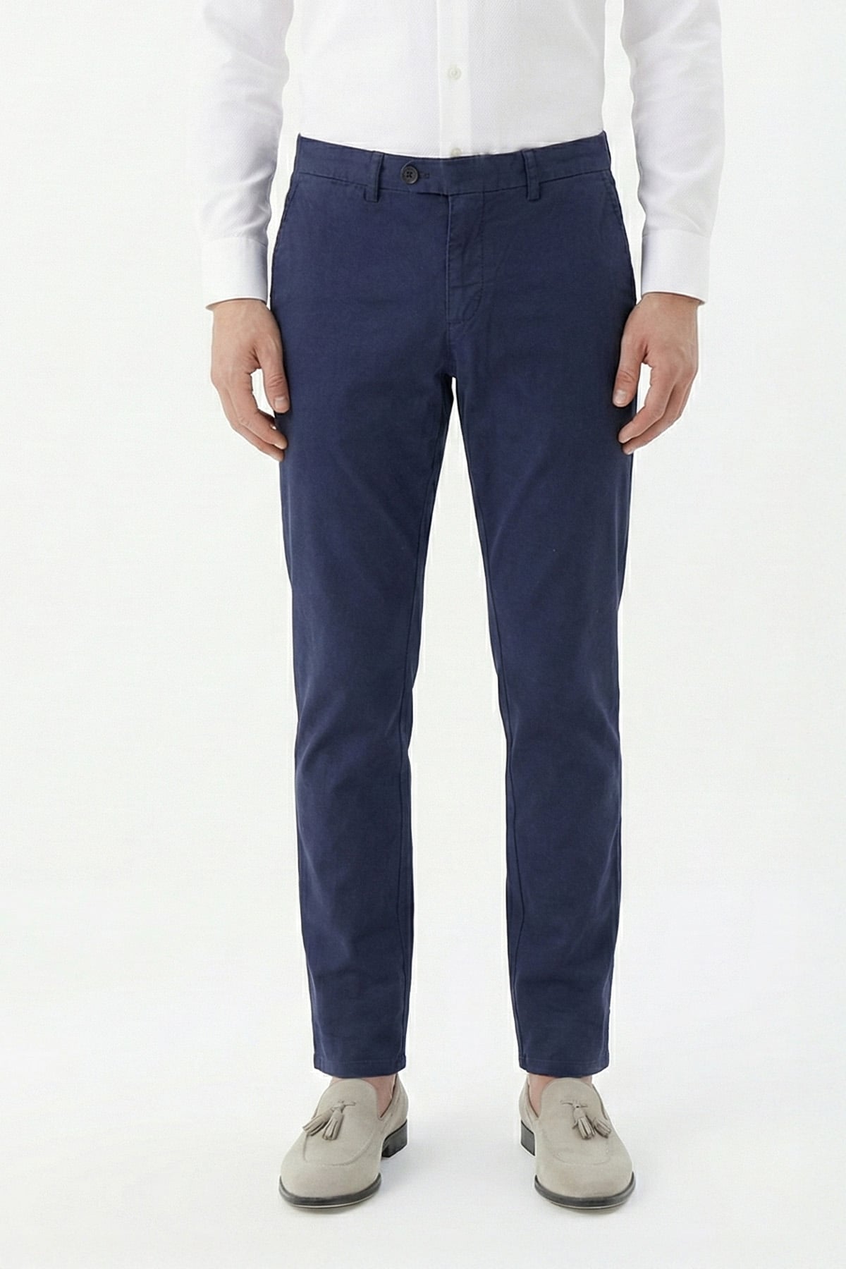 Giotelli Erkek Siyah Normal Kesim Regular Fit Pamuklu Dokuma Normal Bel Pantolon