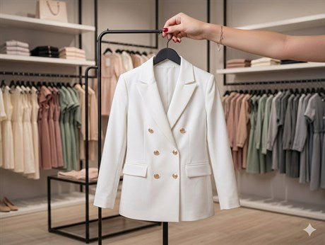 Anne Kız Gold Düğmeli Blazer Ceket