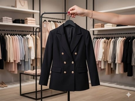Anne Kız Gold Düğmeli Blazer Ceket