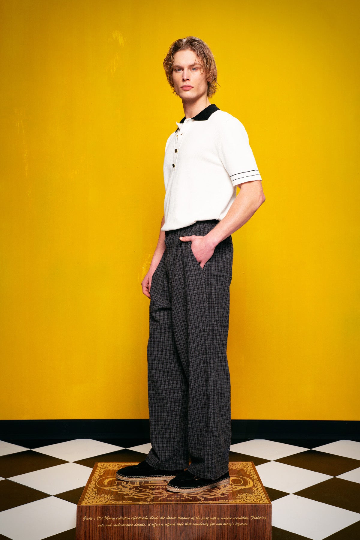 GOLD DÜĞMELİ POLO YAKA BEYAZ T-SHIRT - BEYAZ XL