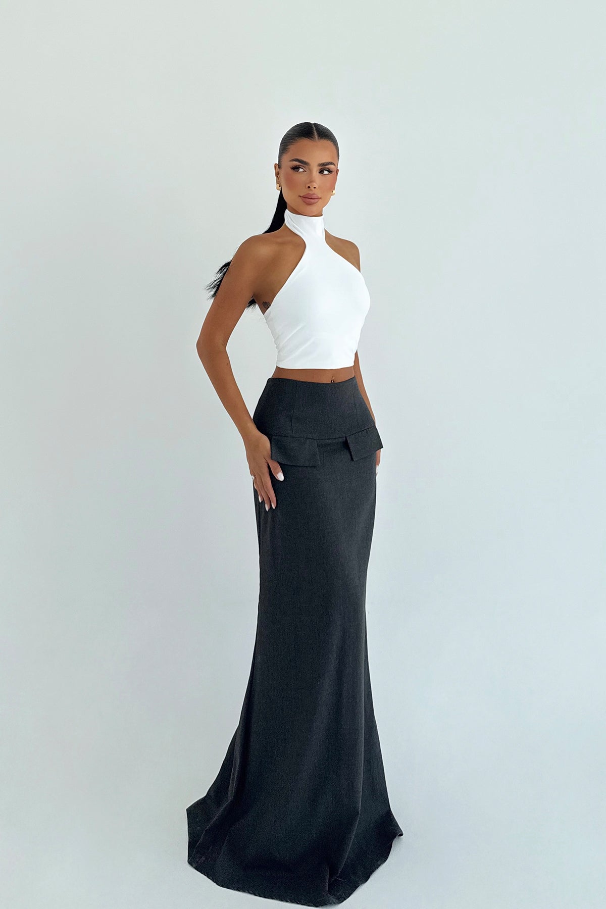 Gri Benson Uzun Etek ATE-2432