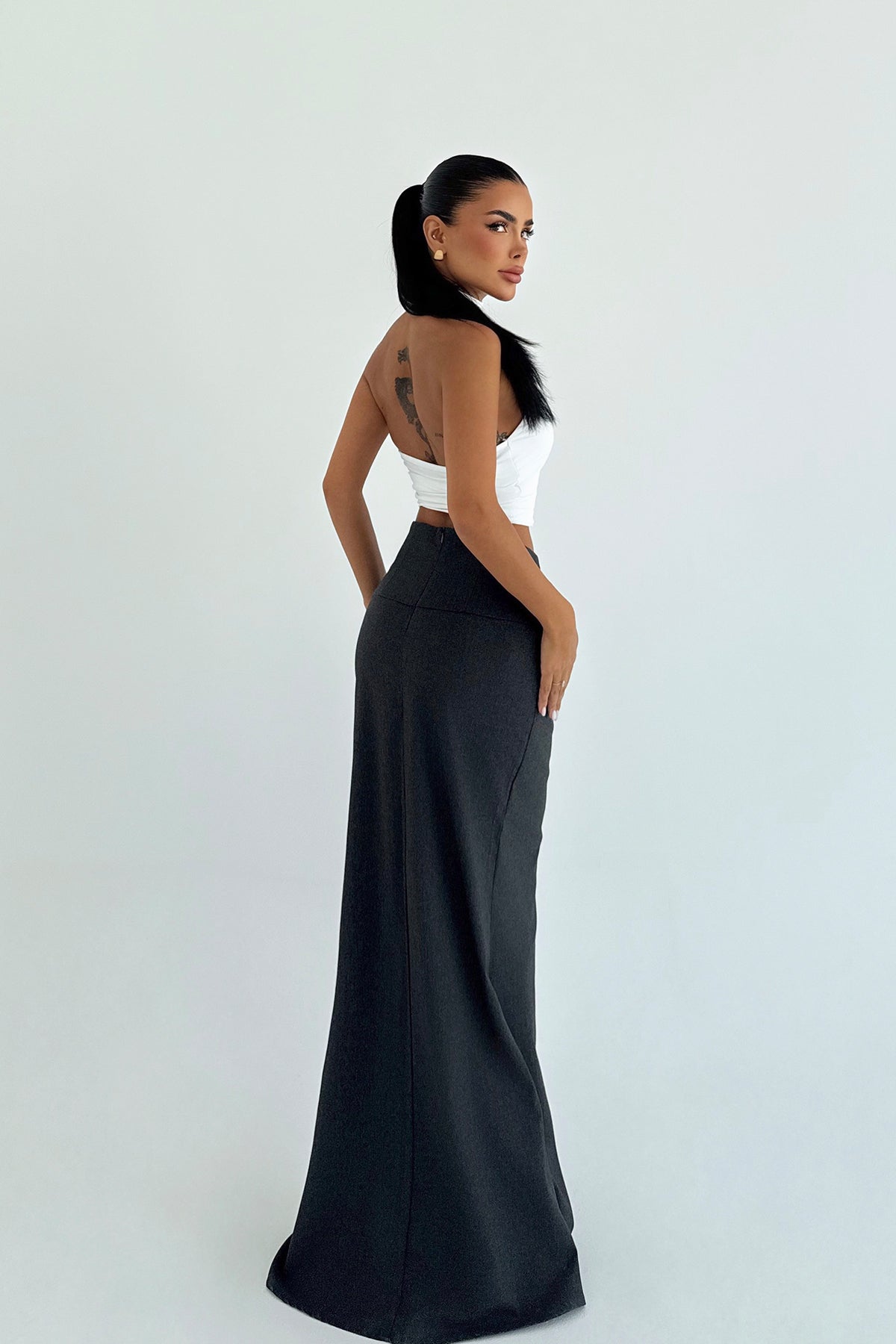 Gri Benson Uzun Etek ATE-2432