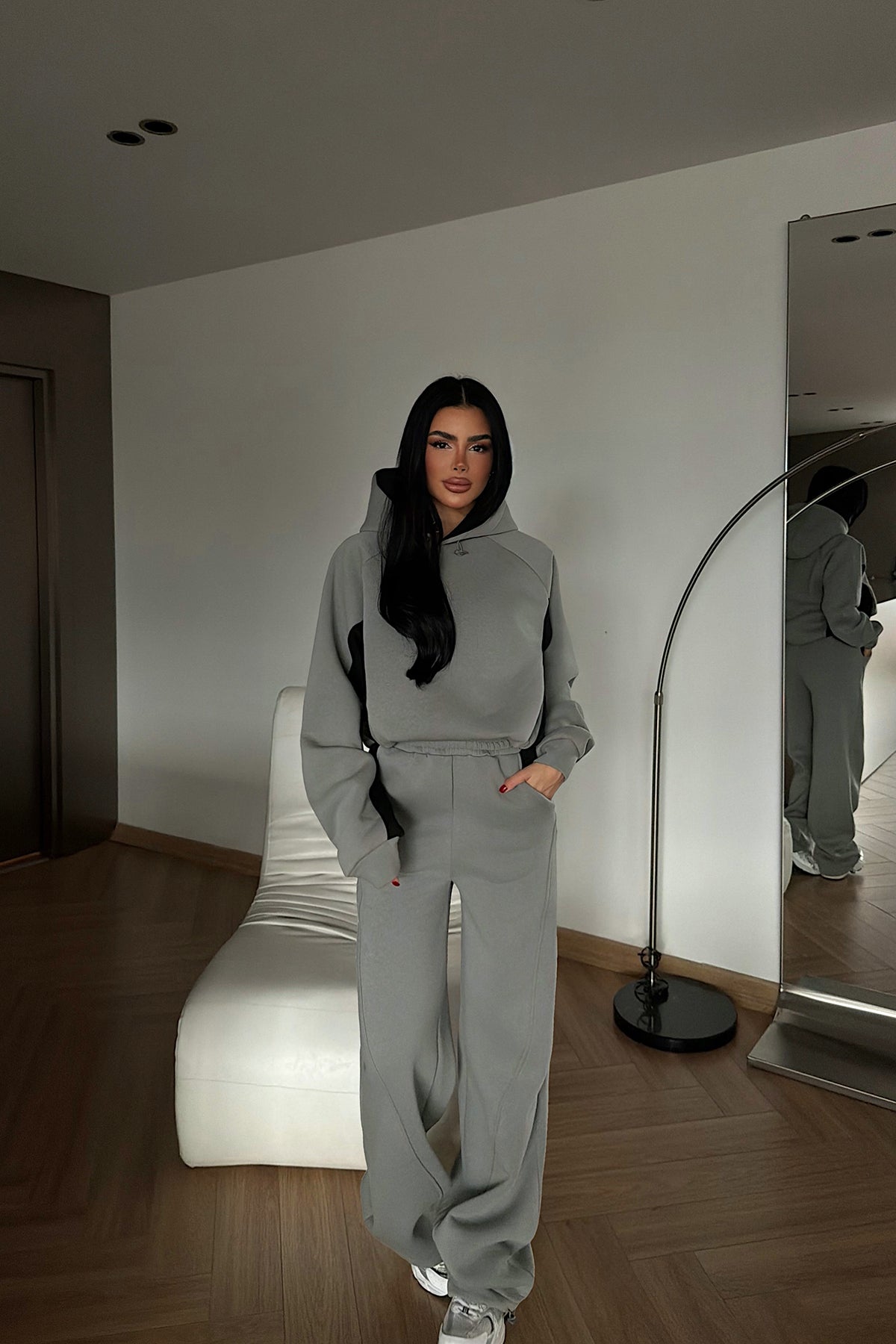 Gri Holly Eşofman Takımı ATE-4113