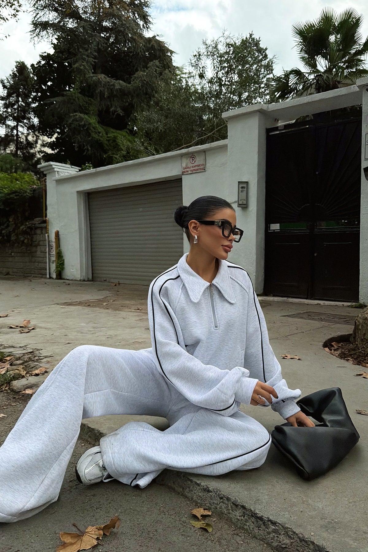 Gri Selita Eşofman Takımı ATE-3829