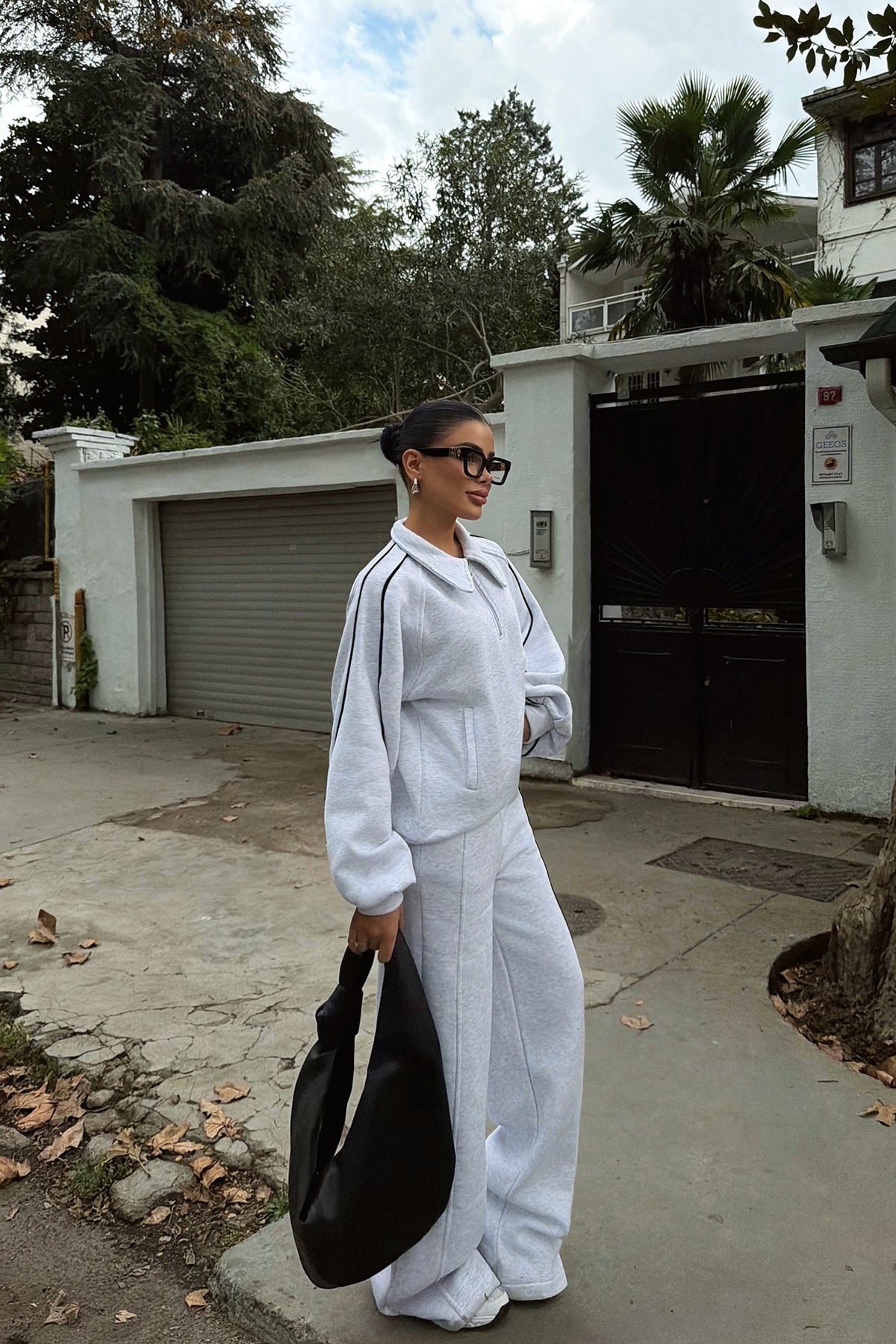 Gri Selita Eşofman Takımı ATE-3829