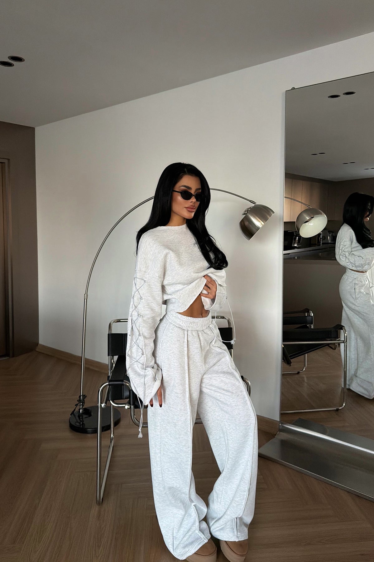 Gri Masego Eşofman Takımı ATE-4091