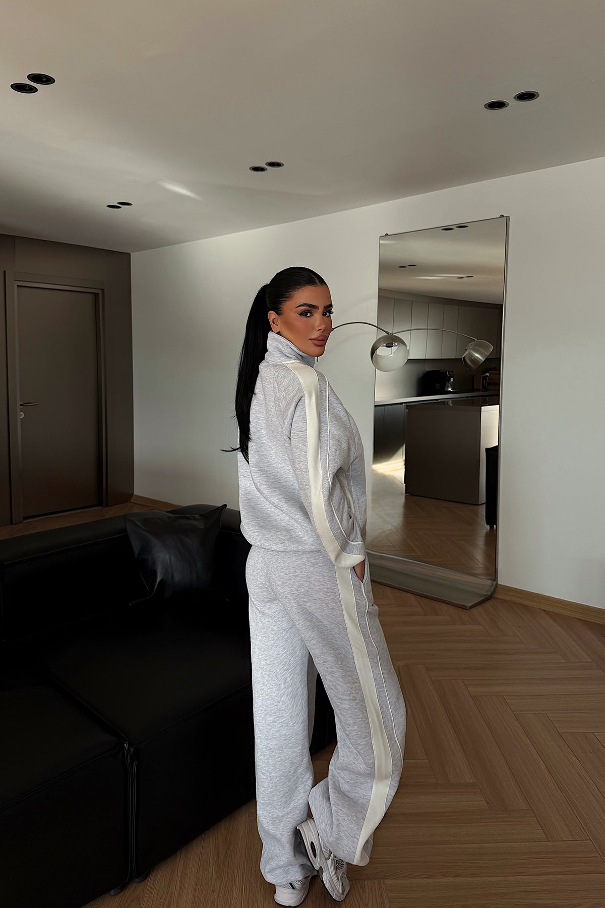 Gri Gionna Eşofman Takımı ATE-4351