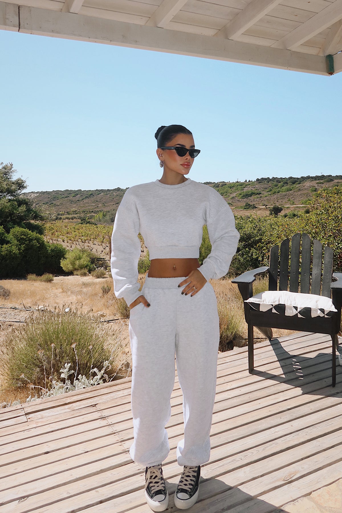 Gri Fluid Eşofman Takım ATE-3699