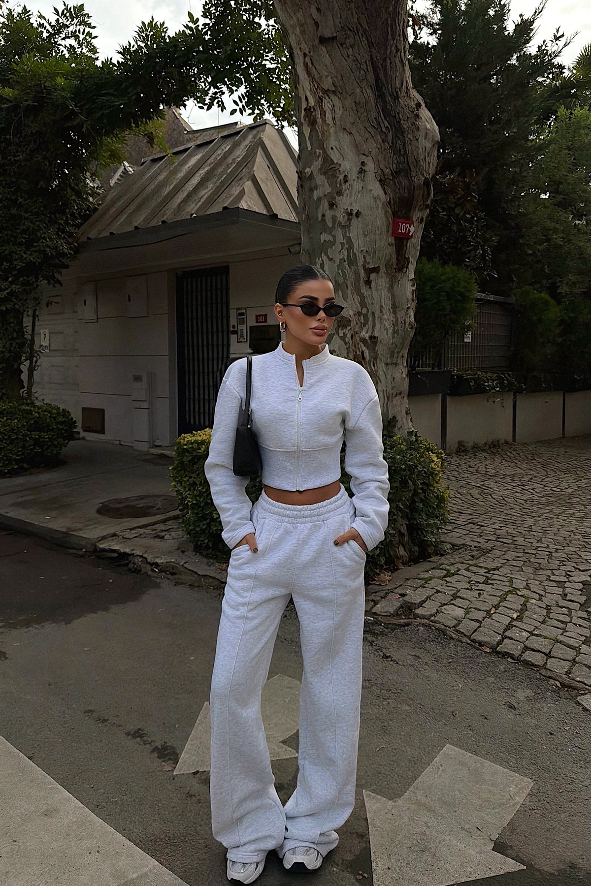 Gri Doutzen Eşofman Takımı ATE-3849