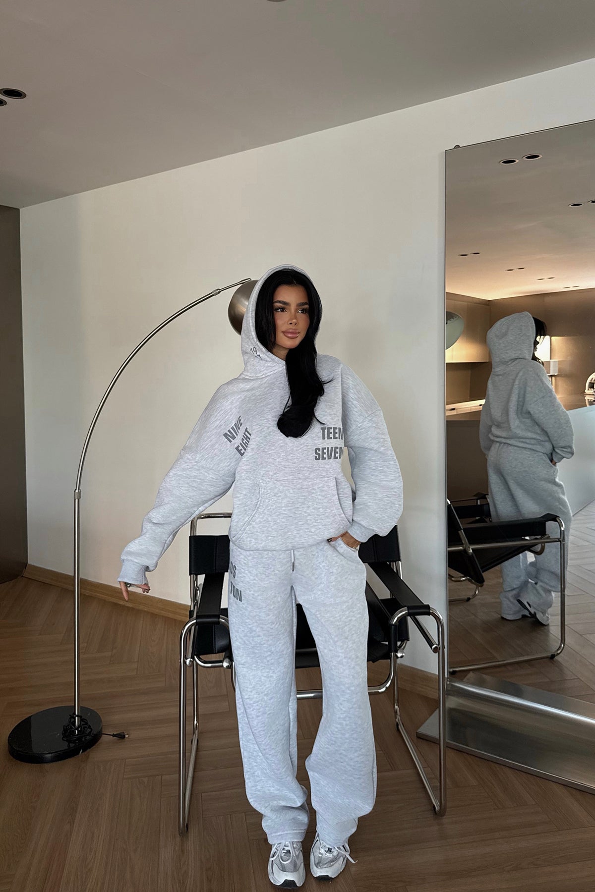 Gri Darcey Eşofman Takım ATE-3711