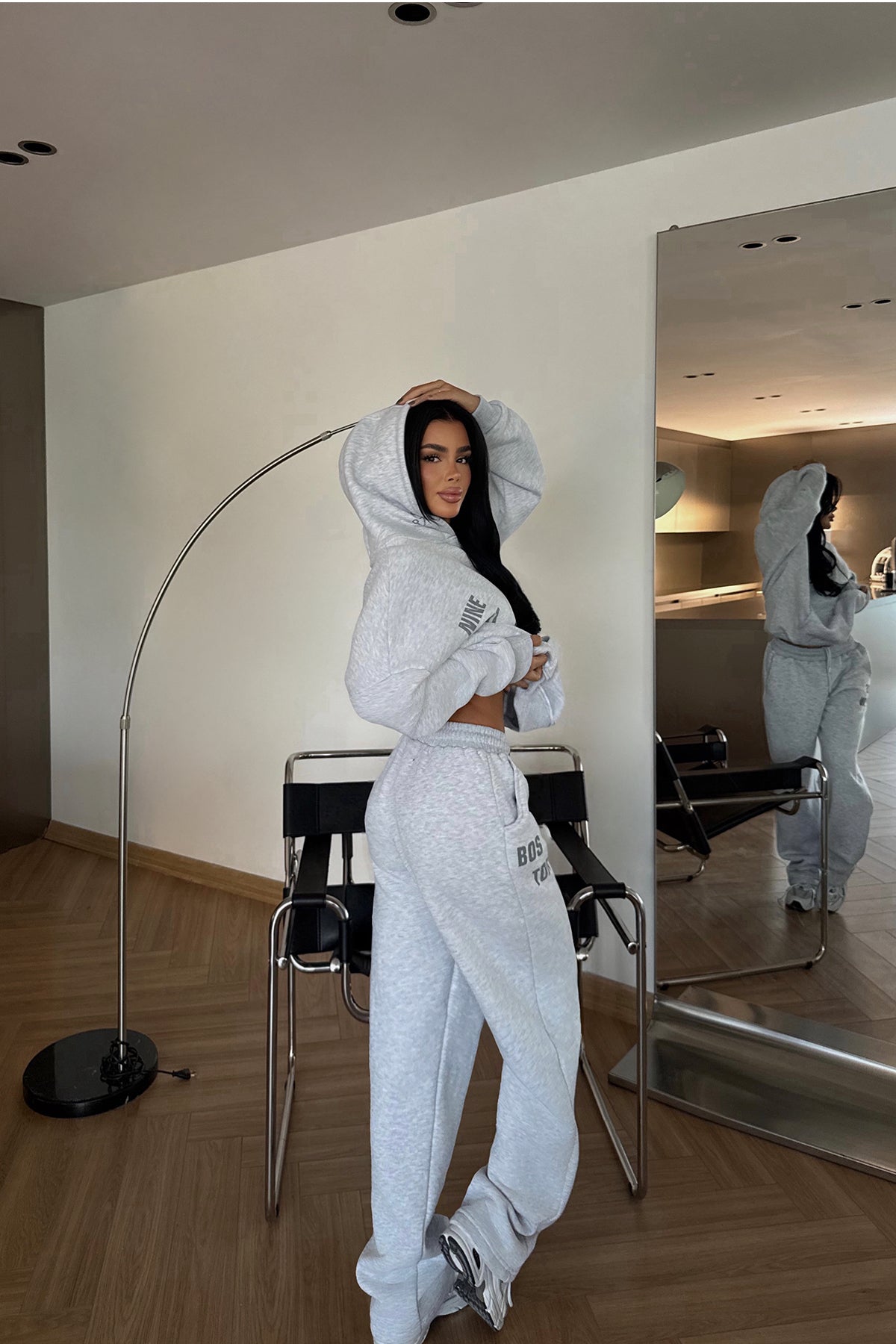 Gri Darcey Eşofman Takım ATE-3711