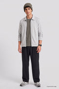 Grey Comfort Fit Men's Jacket - 88494