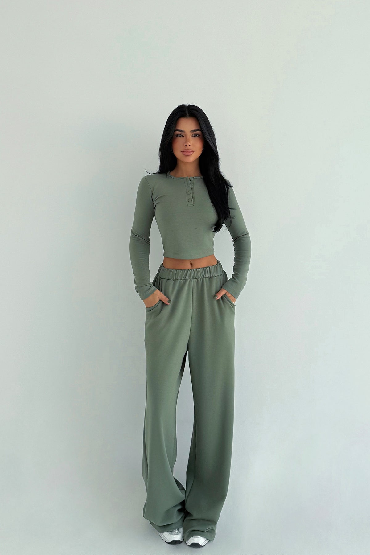 Haki Rapha Alt Üst Takım ATE-3648