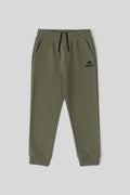 Khaki Standard Fit Cuffed Thin Boys' Sweatpants - 11205