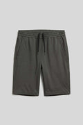 Khaki Breathable Self-Turning Belted Men's Shorts - 81313