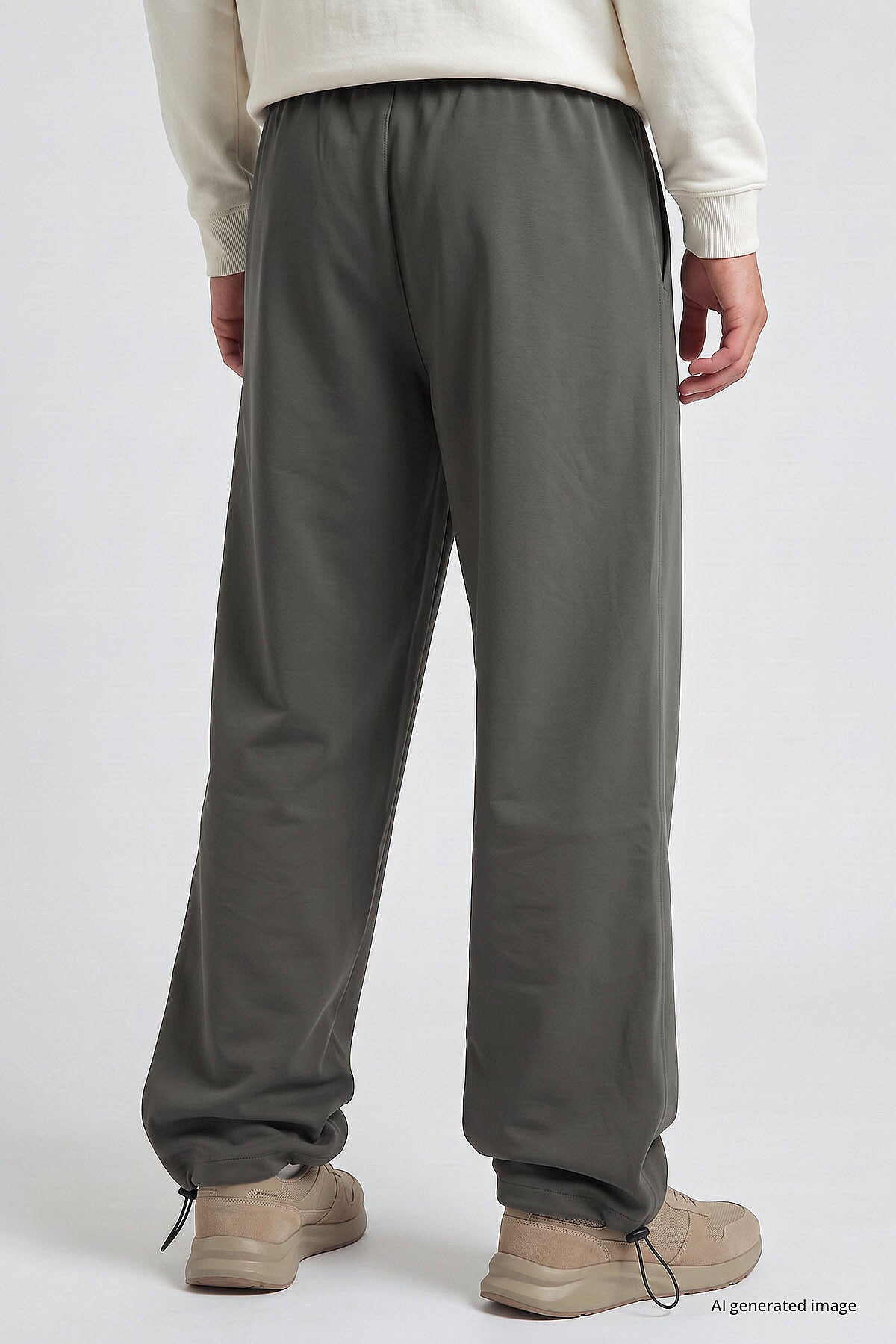 Haki Lastikli Erkek Baggy Eşofman Alt - 82200