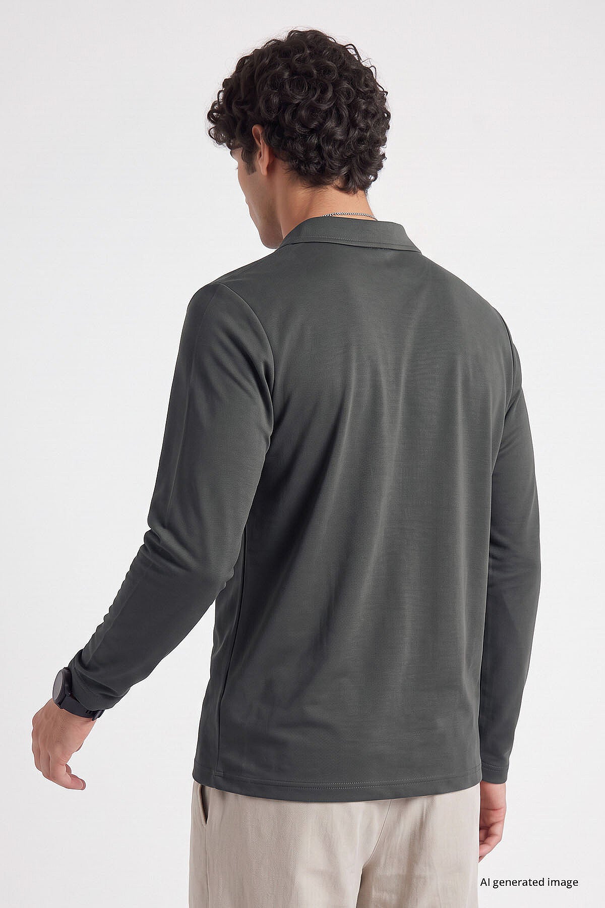 Haki Rahat Form Basic Erkek Polo Yaka T-Shirt - 88512
