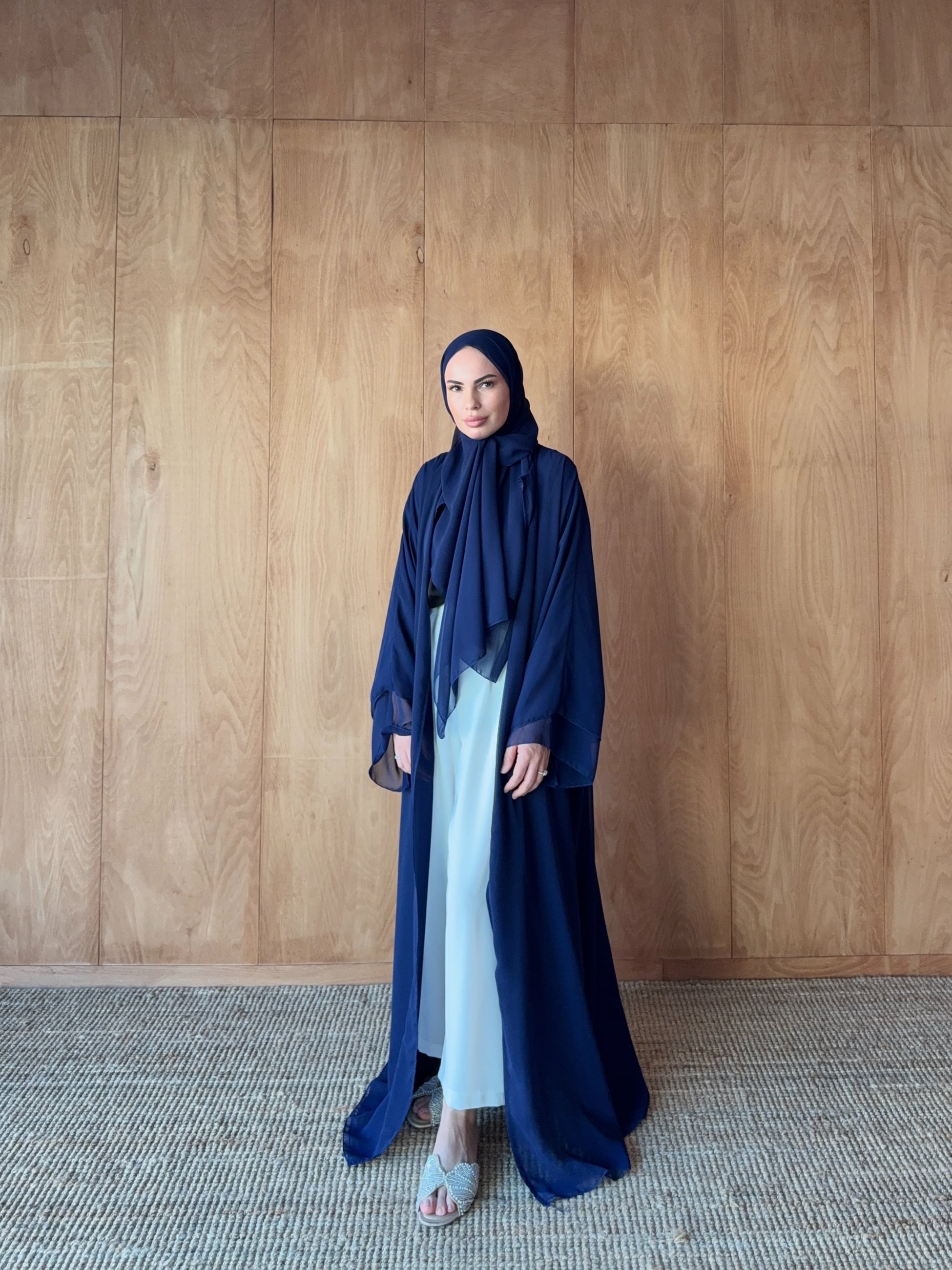 Şallı Şifon Abaya 32-2905