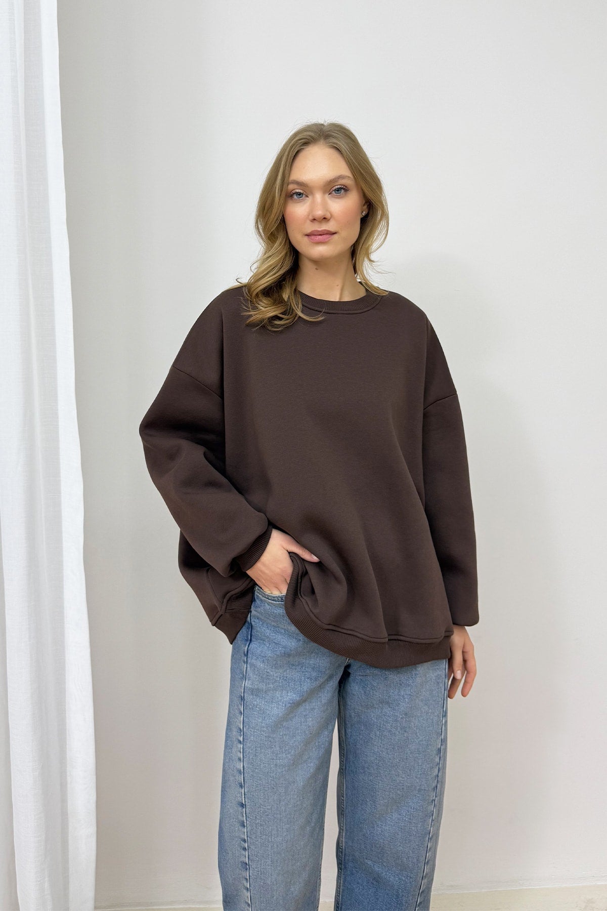 Şardonlu Üç İplik Sweat 102-2762