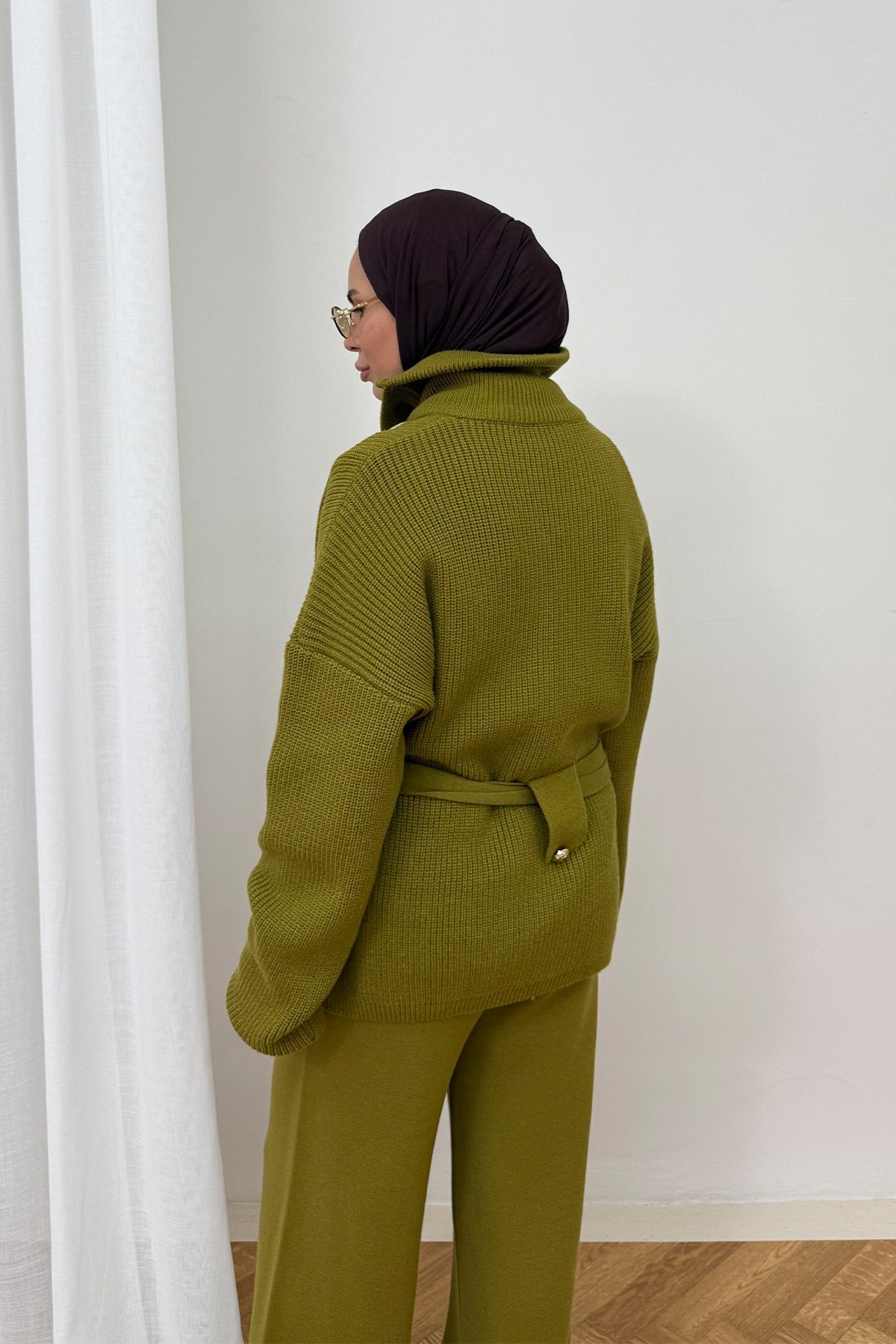 Kuşaklı Triko Takım 87-2680