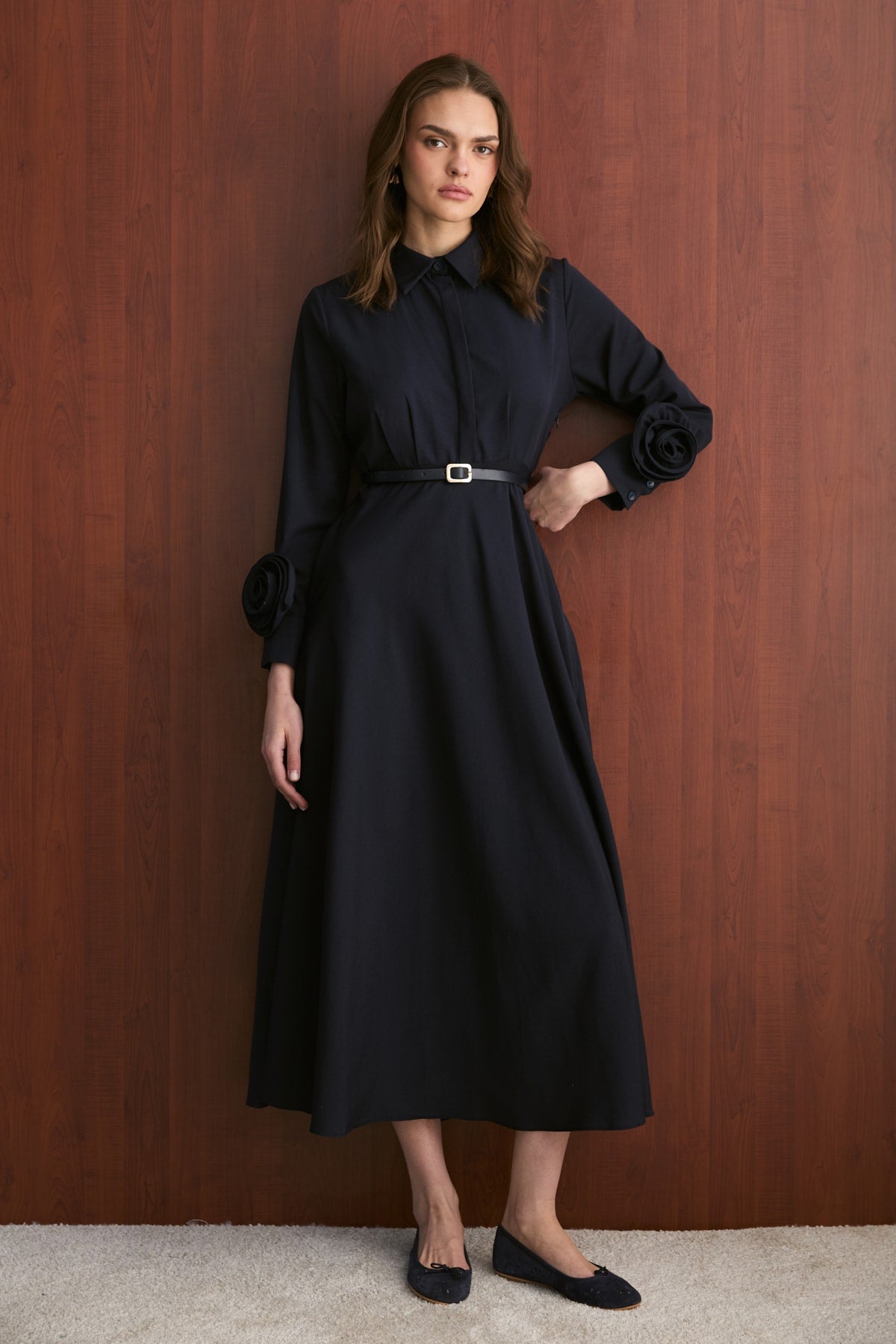 Poplin Elbise 32-2739