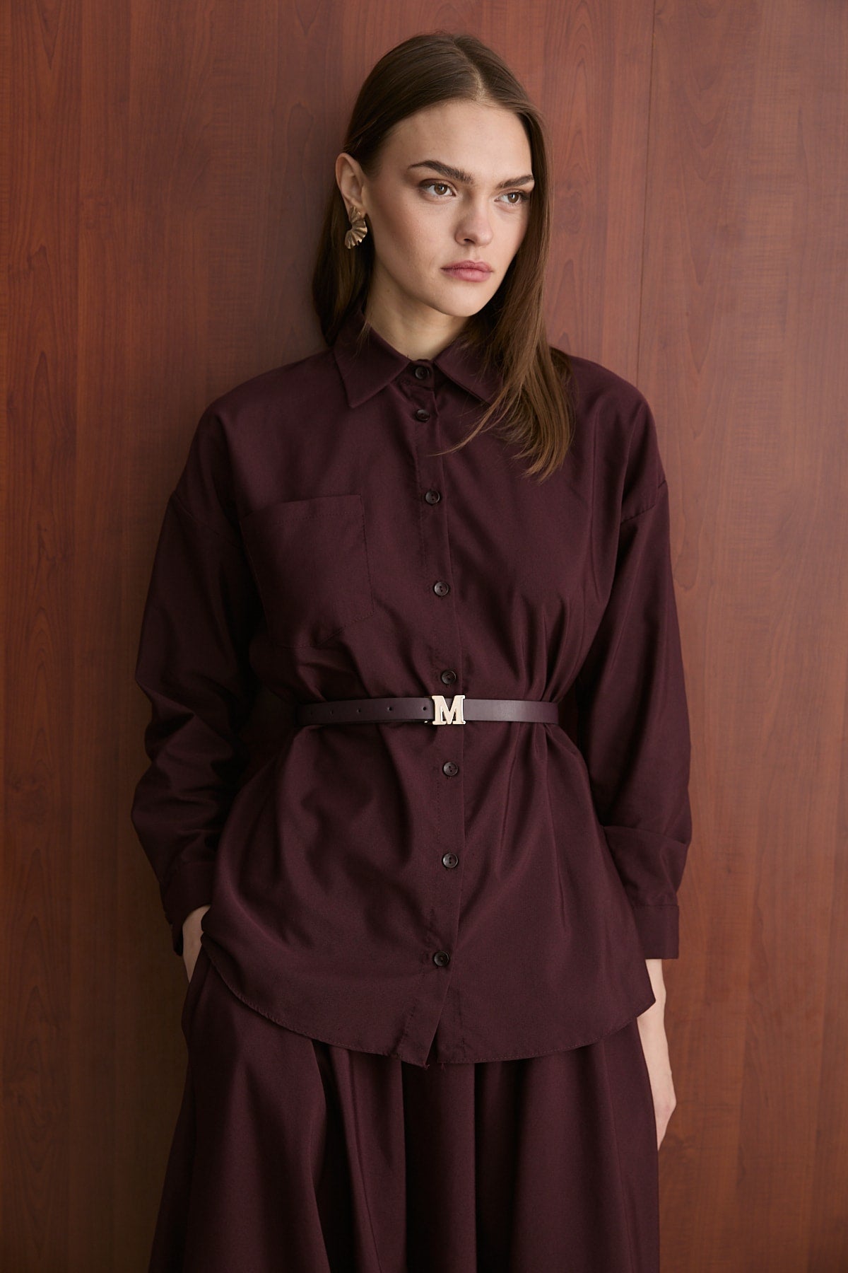 Kemerli Etekli Poplin Takım 32-2603