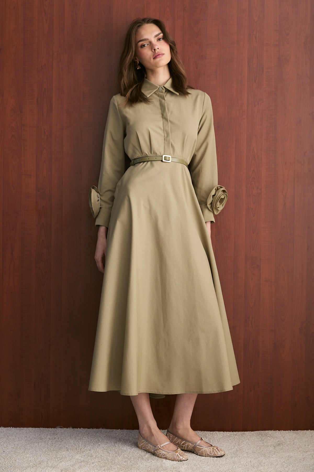Poplin Elbise 32-2739