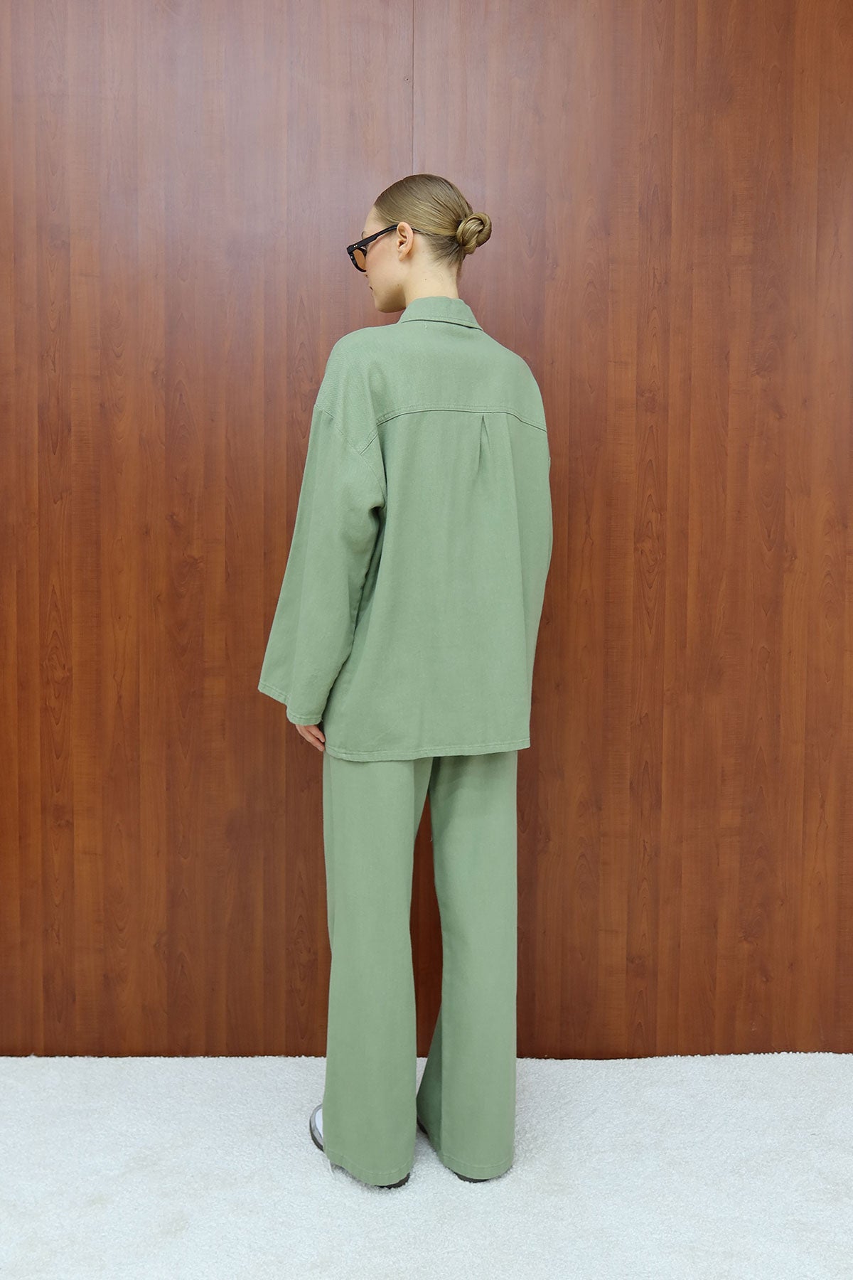 Gabardin Kuşaklı Takım 12-8843