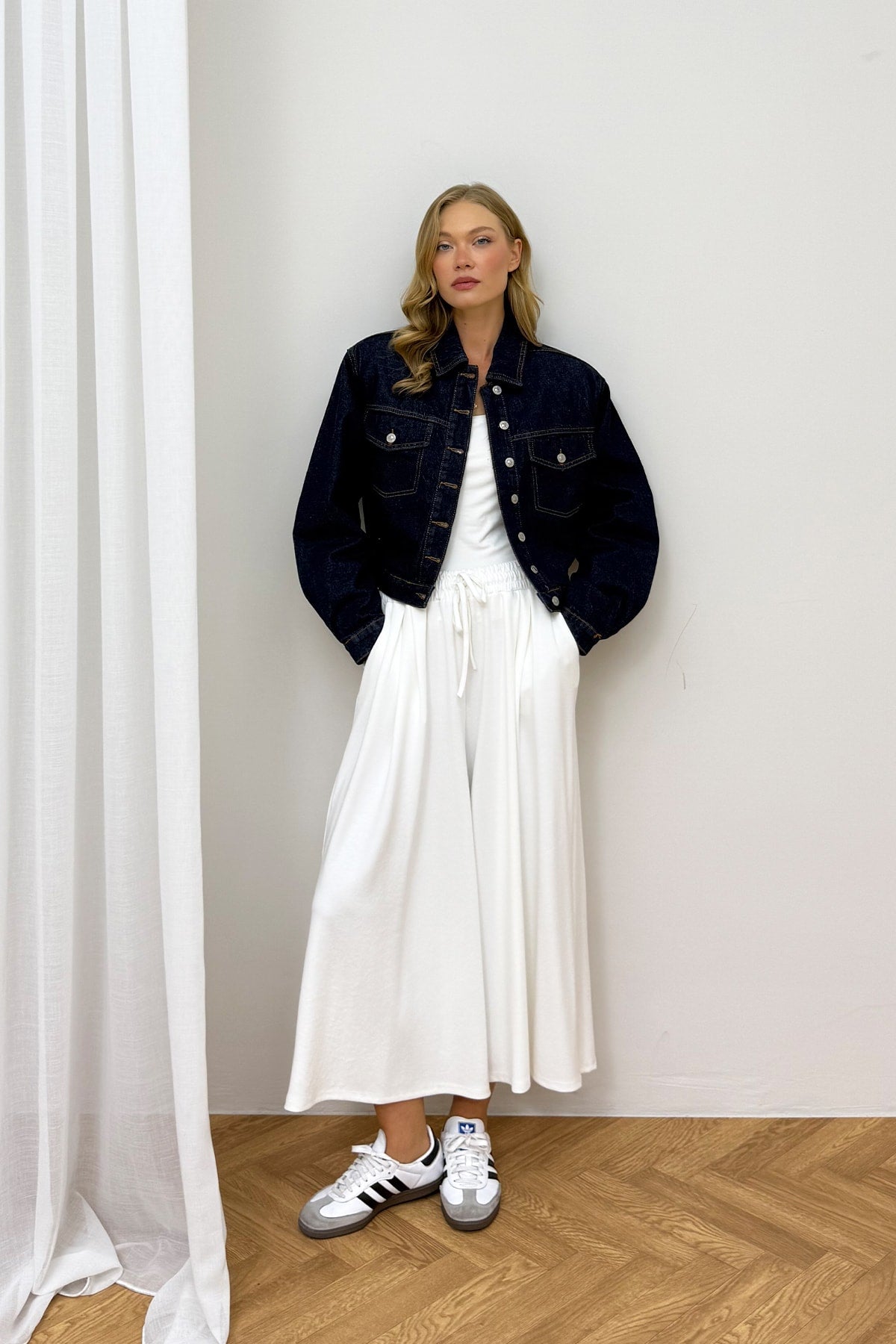 Vatkalı Denim Ceket 32-8101
