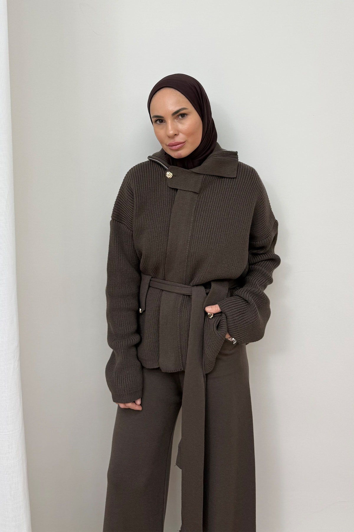 Kuşaklı Triko Takım 87-2680