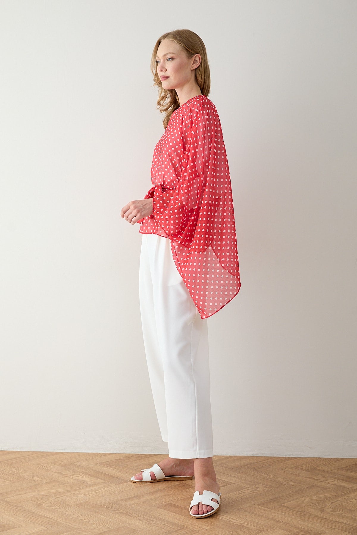 Puantiye Pelerin Tunik 12-5419