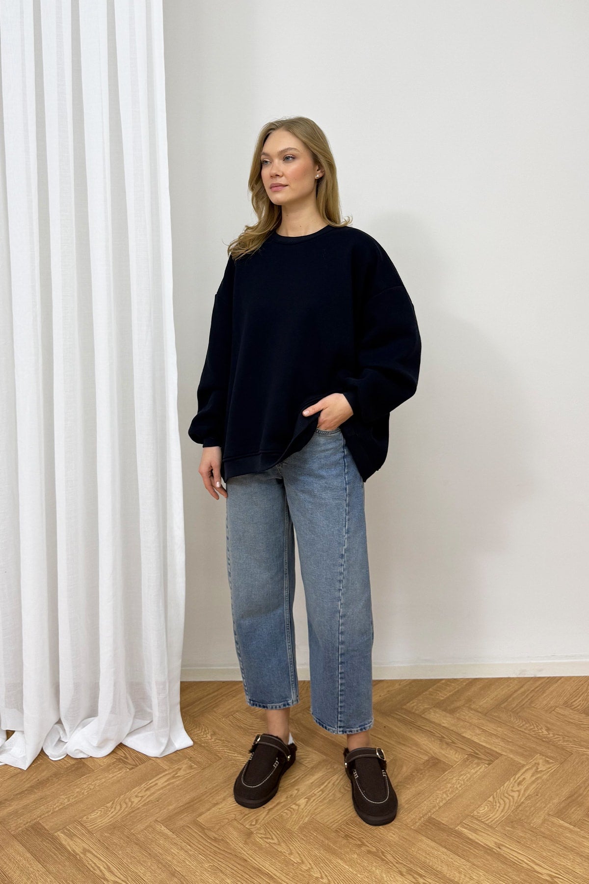 Şardonlu Üç İplik Sweat 102-2762