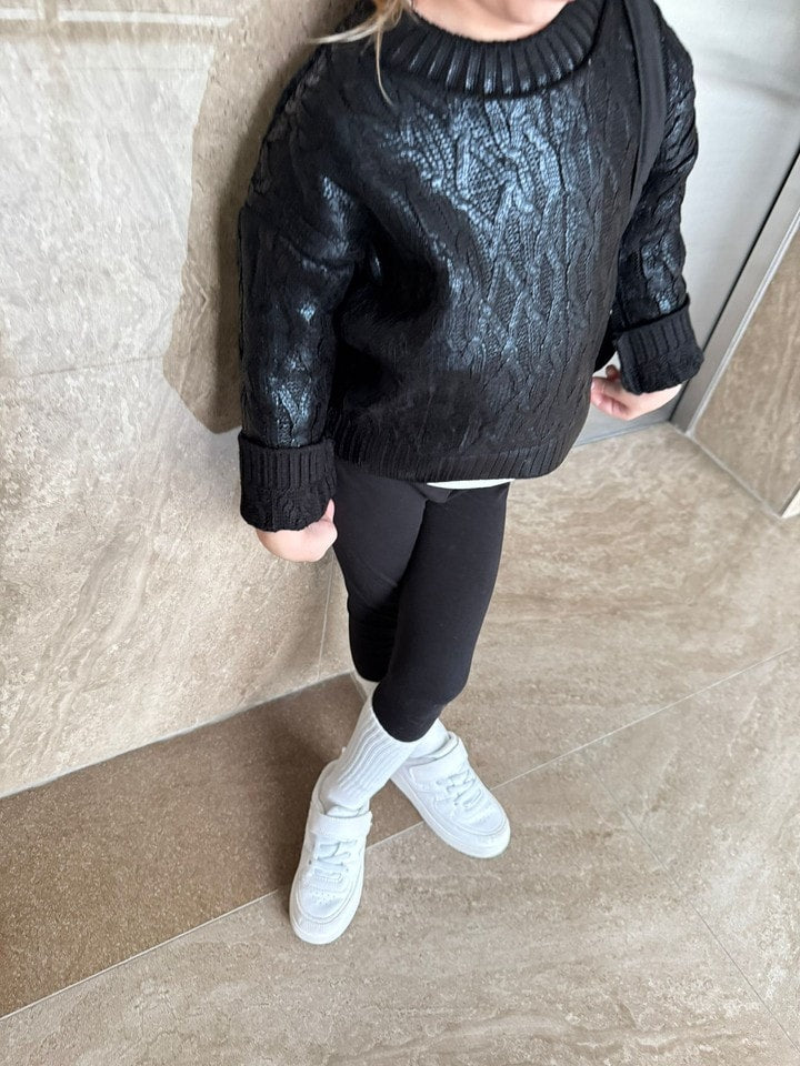 Varaklı Çocuk Triko Kazak 32-7017-1