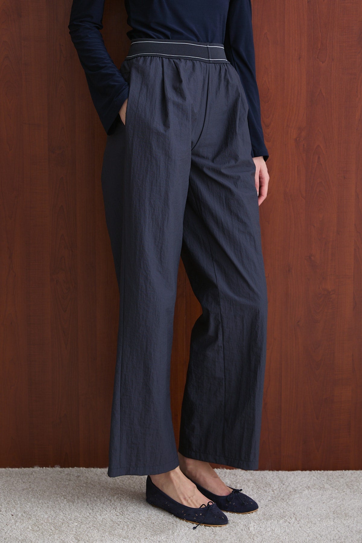 Lastik Detaylı Pantolon 32-2736